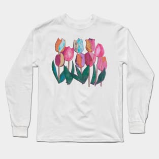 Colorful tulips Long Sleeve T-Shirt